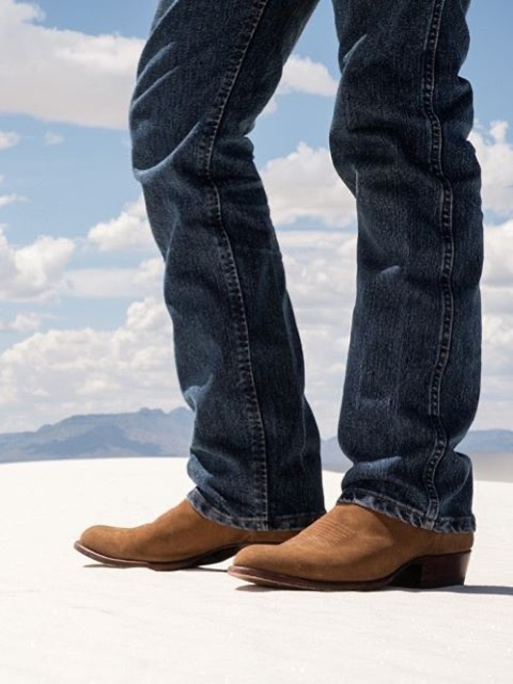 Tecovas Mens Suede Ankle Cowboy Boot Roper 10.5 EE Wide Western Classic Camel